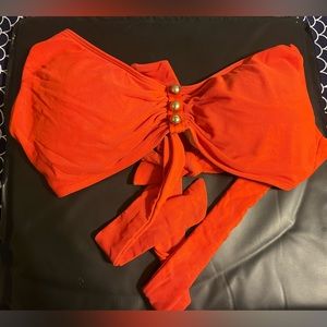 Ralph Lauren Size 8 Bikini Top in Orange